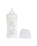 Siledad pudelid Twistshake, koolikute vastu, 260 ml, white
