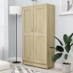 vidaXL raamatukapp Sonoma tamm 82,5 x 30,5 x 150 cm puitlaastplaat