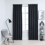vidaXL pimendavad kardinad konksudega 2 tk antratsiithall 140 x 245 cm