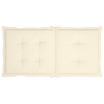 vidaXL aiatooli istmepadjad 2 tk kreemjasvalge 100 x 50 x 3 cm