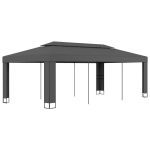 vidaXL varjualune, topeltkatusega, 3 x 6 m, antratsiithall