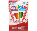 Kahepoolsed viltpliiatsid Carioca Birello, 10 v&auml;rvi