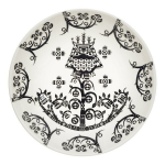 Iittala Taika taldrik s&uuml;gav 20 cm deco must