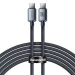 Baseus Crystal Shine Usb-c - Usb-c kaabel, 2m, 100w, must