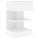 vidaXL &ouml;&ouml;kapid 2 tk, valge, 40 x 35 x 65 cm, puitlaastplaat