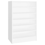 vidaXL kingakapp, valge, 60 x 35 x 92 cm puitlaastplaat, Balta