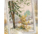 Ristpistes tikkimiskomplekt "Talv tuli" 24 cm x 30.5 cm, RTO