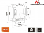 Teleri kinnitus Maclean - MC-596 13-23 vesa 100x100 20kg reg uchwyt do monitora TV