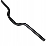 Kaarev jalgratta juhtraud 25.4mm/640mm must l&auml;ikiv