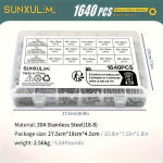 Poltide ja Mutrite Komplekt Roostevaba Teras, M4, M5, M6 (1640 PCS)