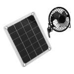 10 W fotogalvaanilise p&auml;ikesepaneeli laadija komplekt ventilaatoritega, kaks v&auml;list USB -porti v&auml;listingimustes kanafarmi jaoks
