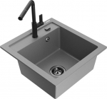 Graniidist k&ouml;&ouml;givalamu Mexen Vito koos segisti ja sifooniga, Grey+Black