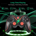 TERIOS T3 X3 Wireless JoyStick Gamepad PC -m&auml;ngukontroller PS3 / iOS -i telefoni / telekasti jaoks FO_, T3BKRack