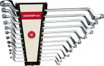 GEDORE punane Double Ring End Spanner Set 12-osaline
