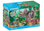 Playmobil klotsid 71821 Set with Dinos 71821 Triceratopsy