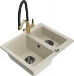Graniidist k&ouml;&ouml;givalamu Mexen Carlos segisti ja sifooniga, Beige+Black/Gold