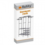 Suur riidepuu riiulitega