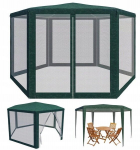 Paviljon Fluxar home TN-1076, 400x400cm, roheline