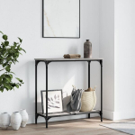 konsoollaud，kohvilaud, hall Sonoma tamm, 75x30,5x75 cm, tehispuit CFE55407