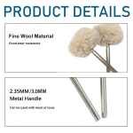 Poleerimiskomplekt, 5pcs 2.35mm Fleece Yarn Polishing Tires + 5pcs 2.35mm Fleece Polishing Tires