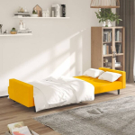 2-kohaline diivanvoodi, kollane, samet CFE47277
