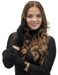 Vivisence Lady Kahe s&otilde;rme kindad Talvised soojad talvekindad Accecoires 7015R, must, &uuml;ks suurus, vienas dydis