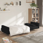 2-kohaline diivanvoodi patjadega, must, kangas CFE99101
