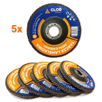 Lamellketas terasele Glob Tools 125mm/72 lehte Gr 80 5 tk