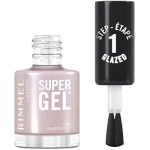 K&uuml;&uuml;nelakk - RIMMEL - 107 Glazed Out - J&auml;&auml;fini&scaron; - Lihtne pealekandmine - Geellaki efektiga manik&uuml;&uuml;r