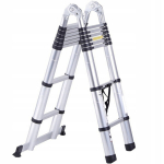 Teleskoopredel saranaga StandHeiz max. 150 kg 620 cm 6,2 m (3,1 m + 3,1 m) pikk alumiiniumist tugev, kerge, ehitust&ouml;&ouml;de jaoks