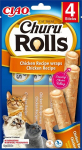Inaba Churu Rolls kassidele kanaga, 4x10 g
