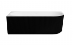 Vann Besco Denaya Black&White, 150 x 75 cm, vasakpoolne, musta korgiga
