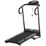 Elektriline jooksulint, kokkupandav, LCD-ekraaniga, kiirus 0,8&ndash;10 km/h ja 3 programmiga, v&otilde;imsus 500 W, 123 x 62 x 117 cm, must