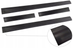 Kummist l&auml;vepakukatted Avisa mustad 4tk, paksus 6cm