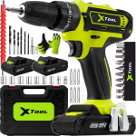 Xtool akuga l&ouml;&ouml;kpuur-kruvikeeraja 2xaku 21v otsikud