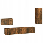 Zakito Home Moodsa tamme Tv-kappide komplekt - 80x30x30cm, 60x30x30cm, 30,5x30x90cm