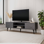 TV telerilaud Asir Brendon, 160x48.2x39.6 cm, antratsiit