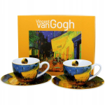 Kaks 110 ml tassid alustassidega kohvile Espresso Van Gogh Terrace At Night