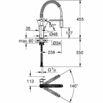 &Uuml;he k&auml;epidemega segisti Grohe Professional 30361000