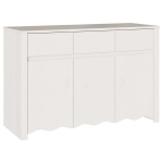 Kapp ""DRAMMEN"" Valge 114x43x75,5 cm Massiivne Puit Kuusk CFE211170