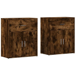 puhvetkapid 2 tk,lisakapp suitsutatud tamm, 60 x 31 x 70 cm, tehispuit CFE209412
