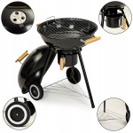 S&ouml;egrill aiagrill kaanega, &uuml;mmargune, 44 cm rest, tuhapann, rattad