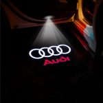 Led projektor audi logoga ukse valgustuseks, komplekt adapteritega.