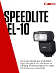 Canon Speedlite El-10 v&auml;lklamp (canon kaamera tarvikud, juhtnumber 40, 24&ndash;105 mm fookuskaugus, 1,5 s laadimisaeg, juhtmevaba juhtimine, e-ttl ii, camera connect, 1/1 kuni 1/1024 v&otilde;imsus, 180&deg; kallutus)