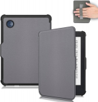 Vakarey &uuml;li&otilde;huke automaatse &auml;ratuse/unerežiimiga &uuml;mbris Tolino Shine Color/shine 4/shine 5/kobo Clara 2e/clara Bw/clara Colour jaoks, k&auml;erihmaga, hall