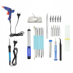 Heat Glue Elektrilise jootekolvi komplekt Diy 12tk sinine