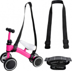 Iso trade &otilde;larihm spordikottidele, 4 cm lai, kanderihmad tasakaalurattale, t&otilde;ukerattale, jalgrattale, reguleeritav, universaalne, pestav, must, 8616