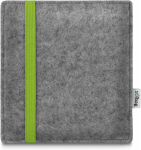 Stilbag e-reader leon &uuml;mbris tolino vision 6 jaoks, villavildist kaitse&uuml;mbris, valmistatud saksamaal (helehall - laim)