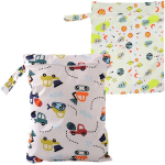 Wumzira 2 tk m&auml;rgade kottide komplekt, suur isikup&auml;rastatud m&auml;rg kott beebi riidest m&auml;hkmete jaoks lukuga, beebiga reisile