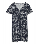 Vero Moda naiste kleit 10307990*03, tumesinine/valge